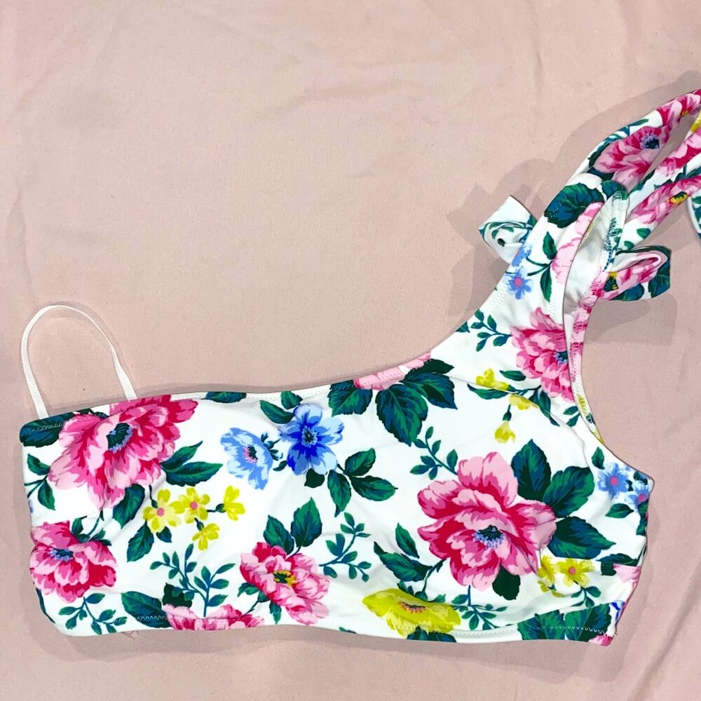 Aerie Bikini Top Bandeau Floral Size Medium